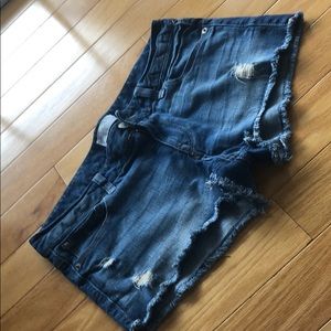 Express jean shorts
